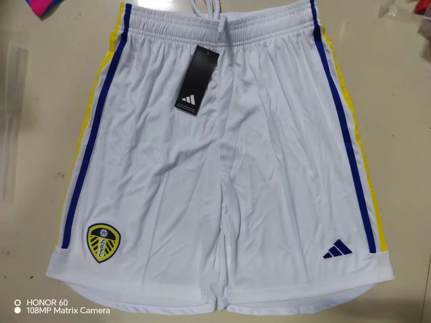 AAA Quality Leeds United 23/24 Home Soccer Shorts